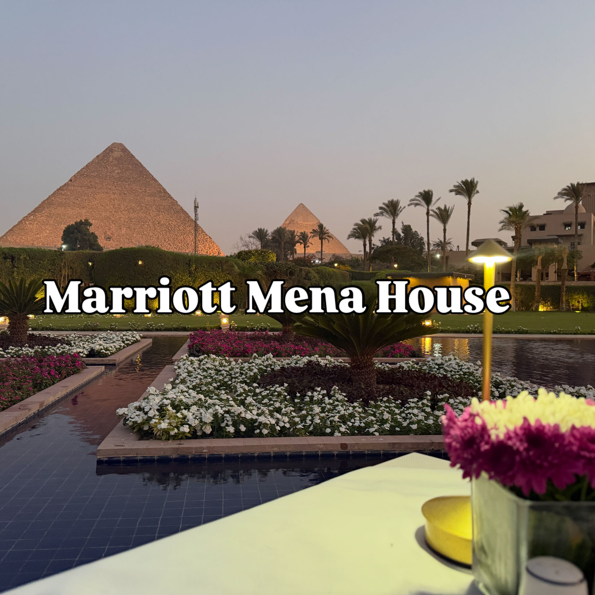 【Marriott Mena Houseでディナー🍽️】
